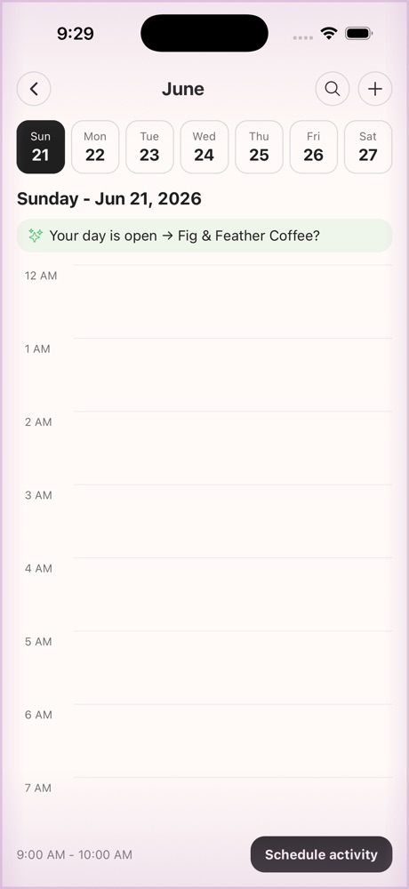 The place added to your smart calendar